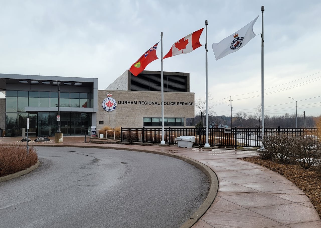 default-362 Durham police headquarters building with flags in front